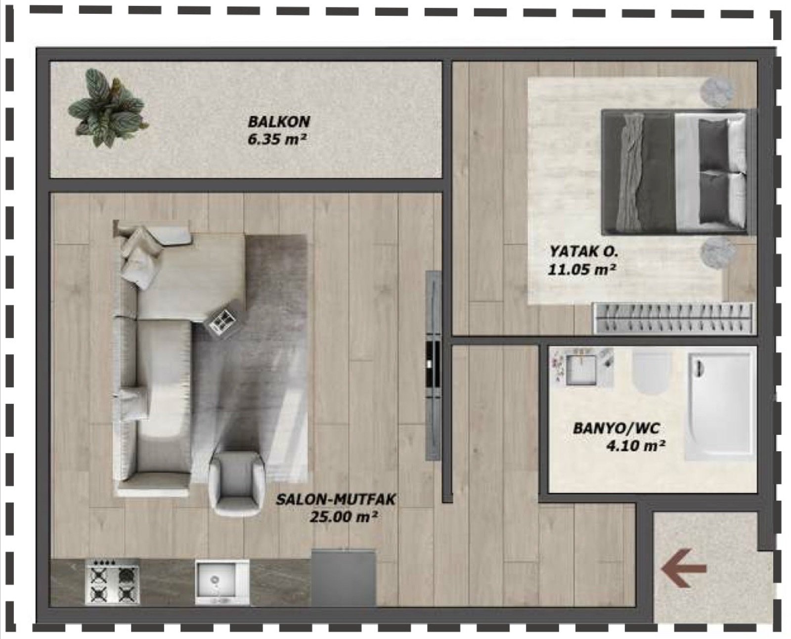 Florya Suit kat planı